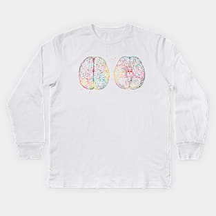 Human brain scheme Kids Long Sleeve T-Shirt
